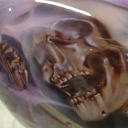 Custom painted skulls