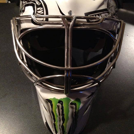Irish style custom painted goalie mask