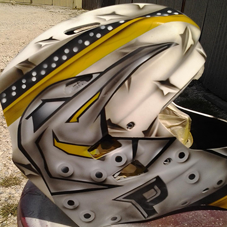 Feury style mask custom painted Penguins theme